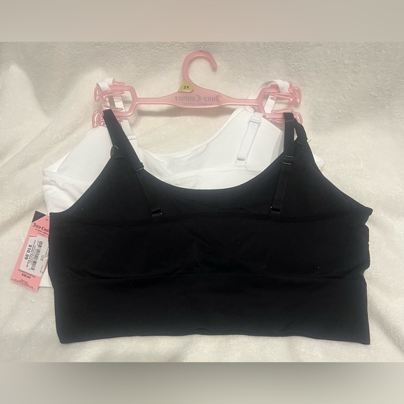 Juicy Couture 2 pack bra juicy bling white black 2x NWT - Picture 3 of 6